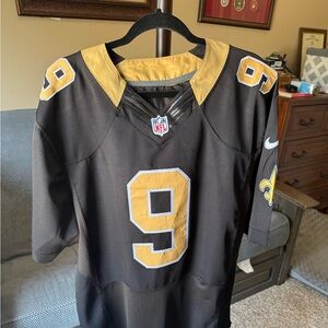 NFL Black and Gold Number 9 Jersey